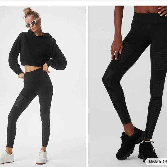 NWT ALO 7/8 HIGH-WAIST MOTO LEGGING - Picture 1 of 6
